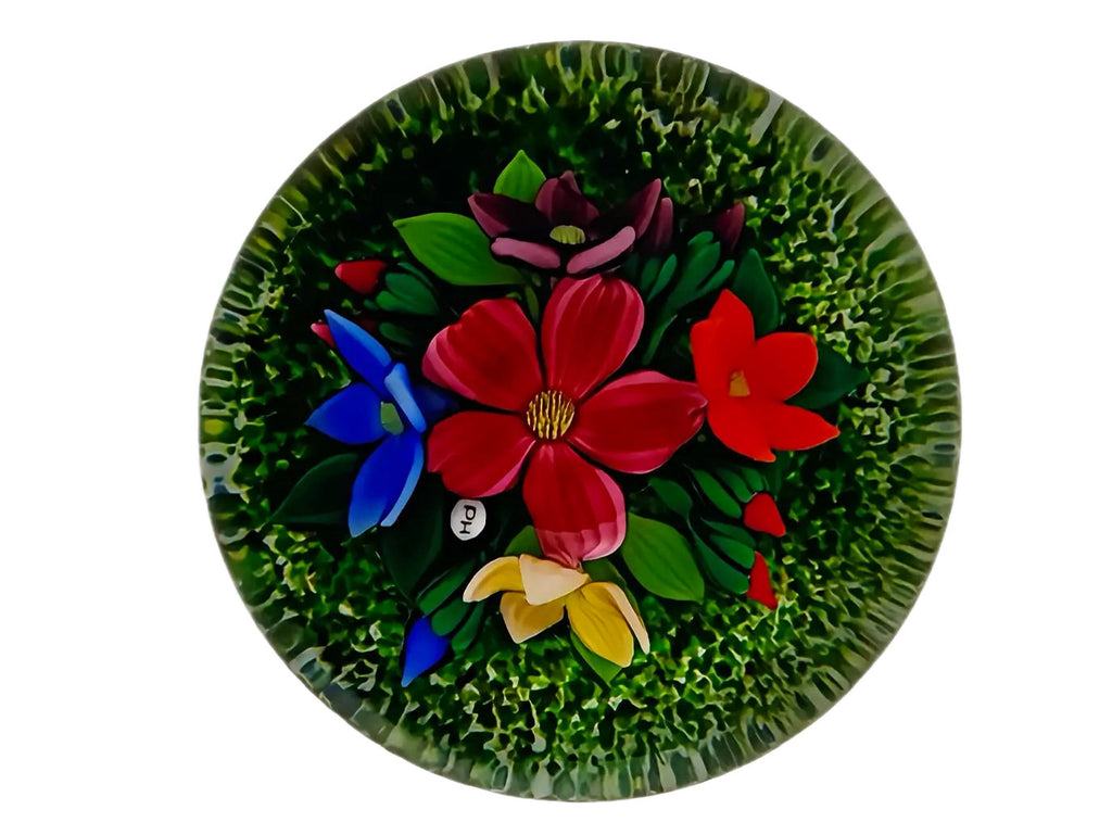 Peter Holmes 3D Flower Arrangement Green Ground