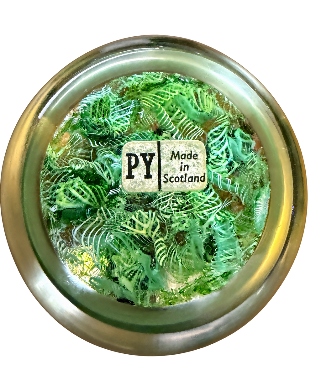 Paul Ysart Harland Era Spaced Millefiori Glass Paperweight