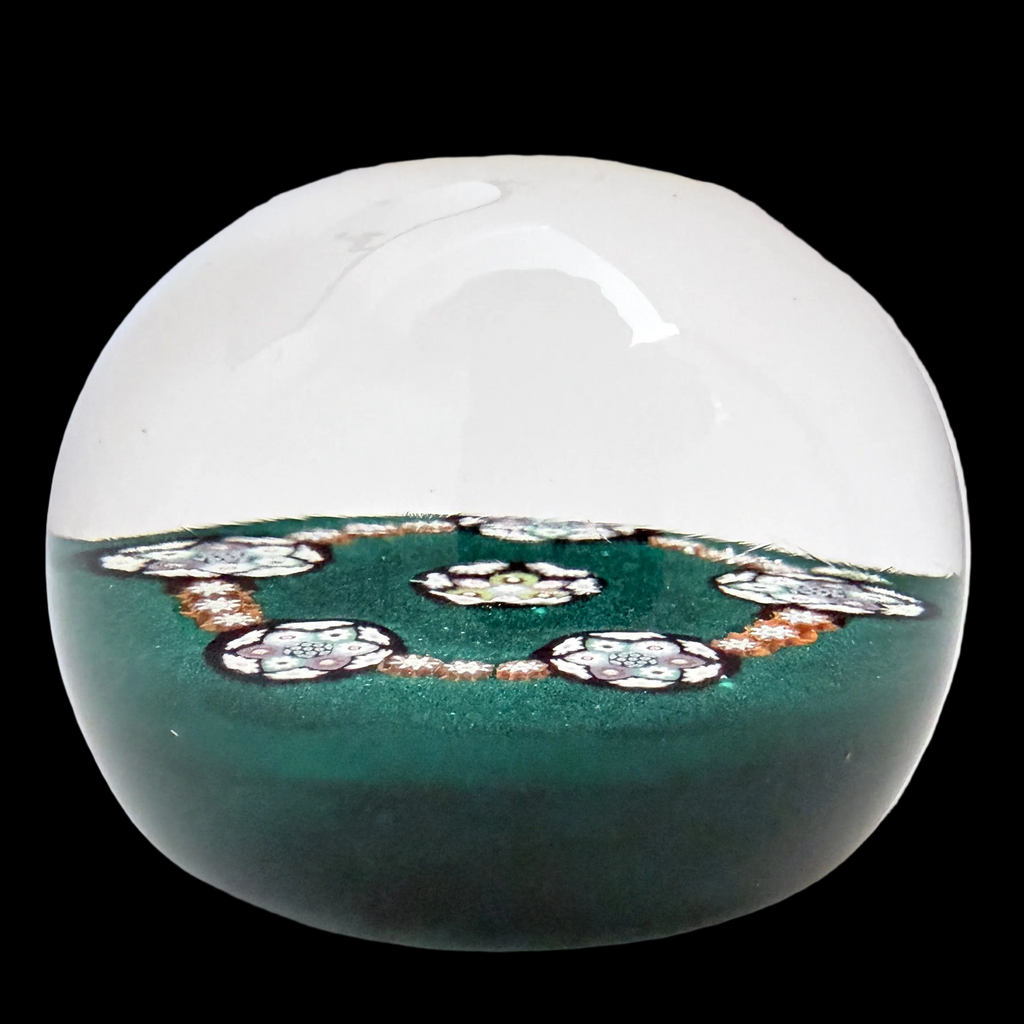 2010 Peter Holmes Millefiori on Green Ground