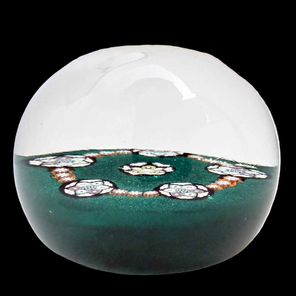 2010 Peter Holmes Millefiori on Green Ground