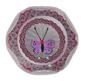 2013 Peter Holmes & Paul Ysart Signature Cane Pink Butterfly and cane Garland
