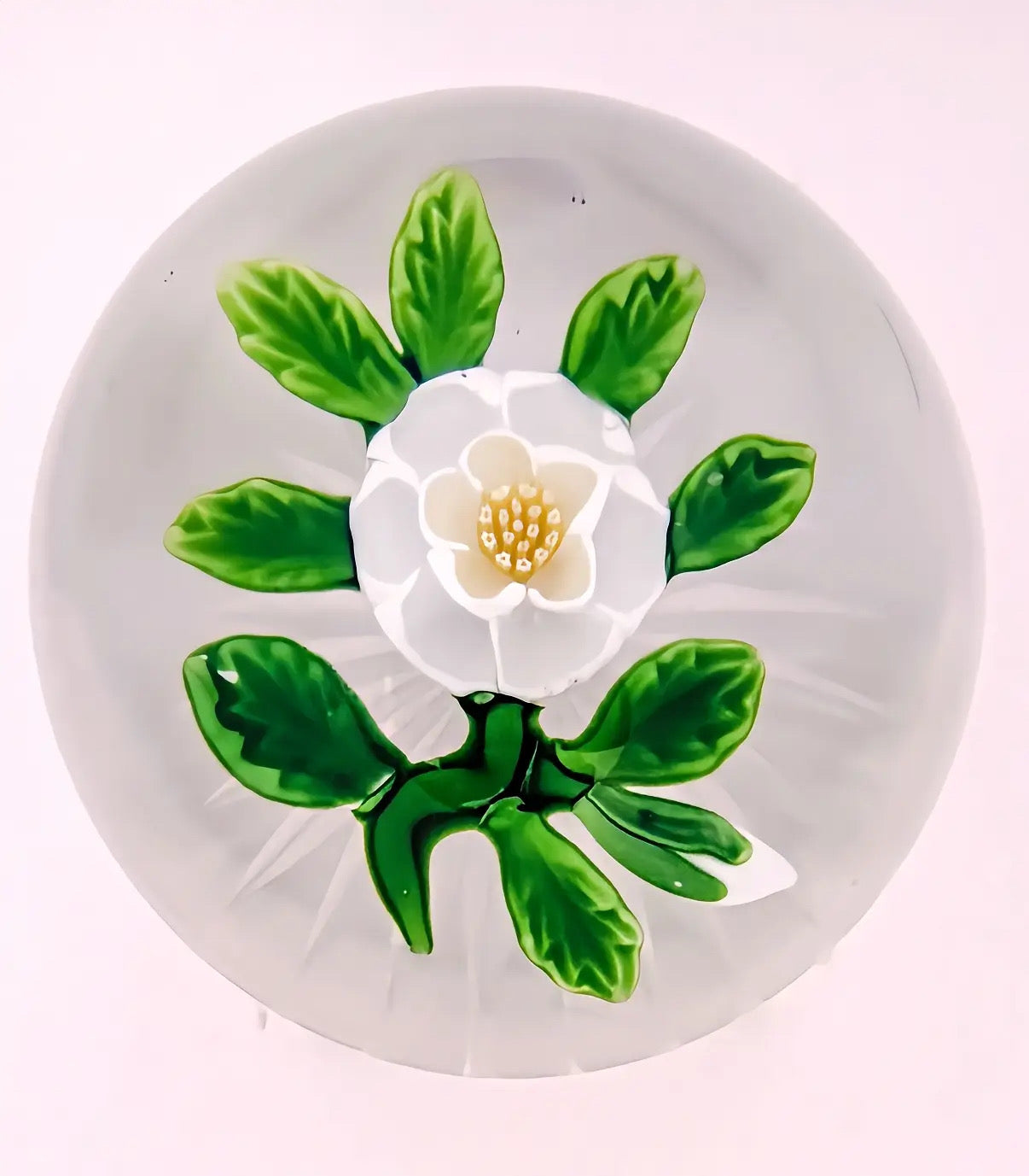 Antique Baccarat Buttercup with bud