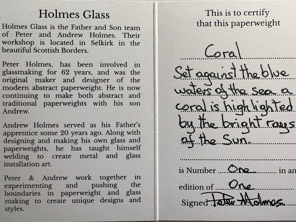 2025 Holmes Glass Coral