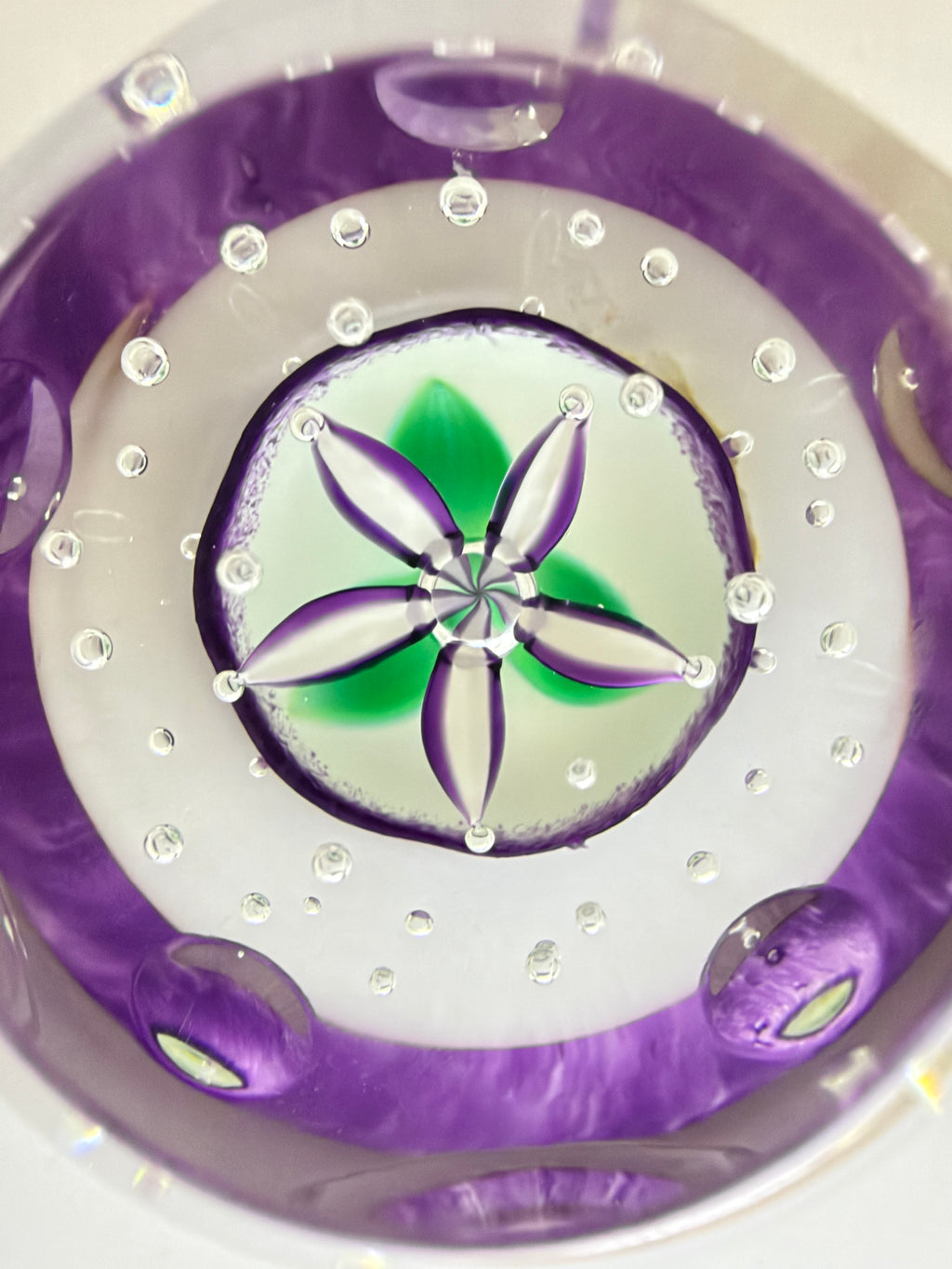 Peter Holmes Upright Purple Flower Faceted Cut