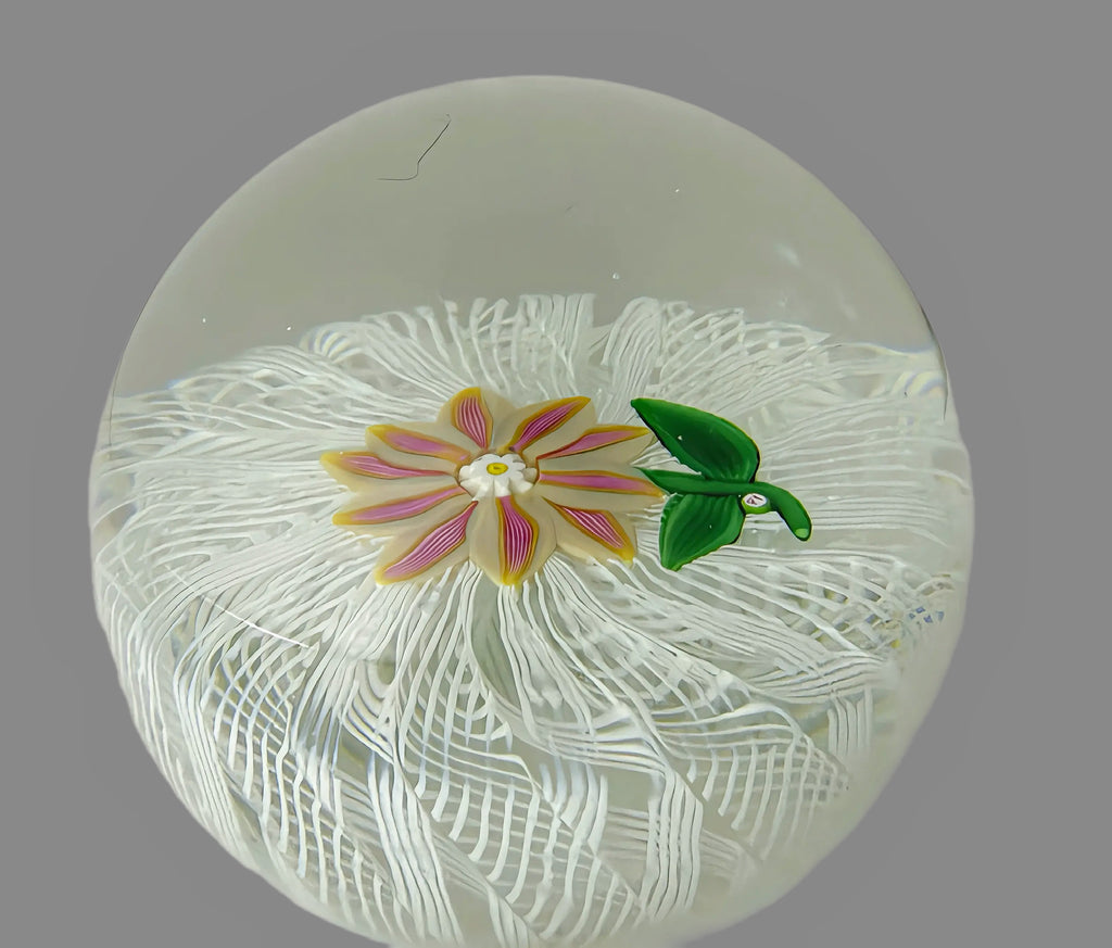 Paul Ysart Yellow & Pink Double Clematis om Laticcinno basket
