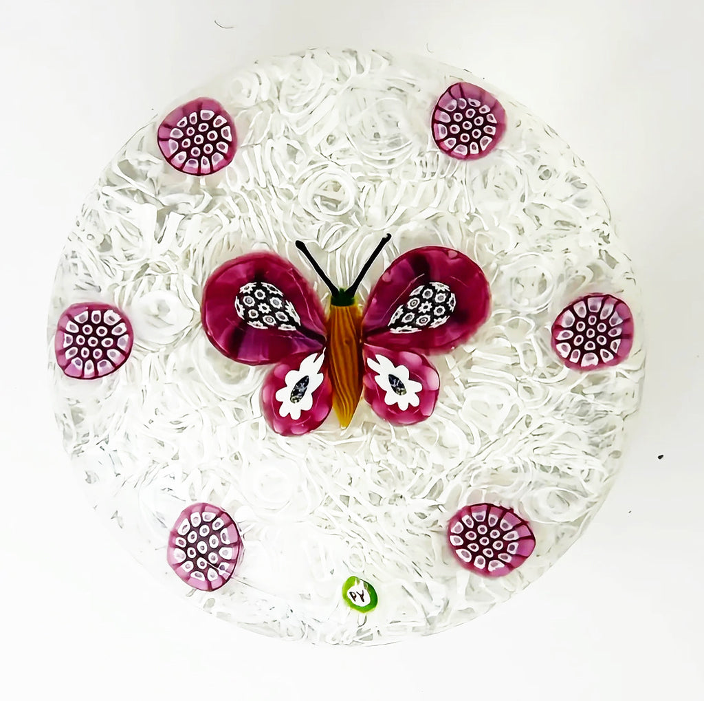Paul Ysart (PY) Pink Butterfly Muslin Ground
