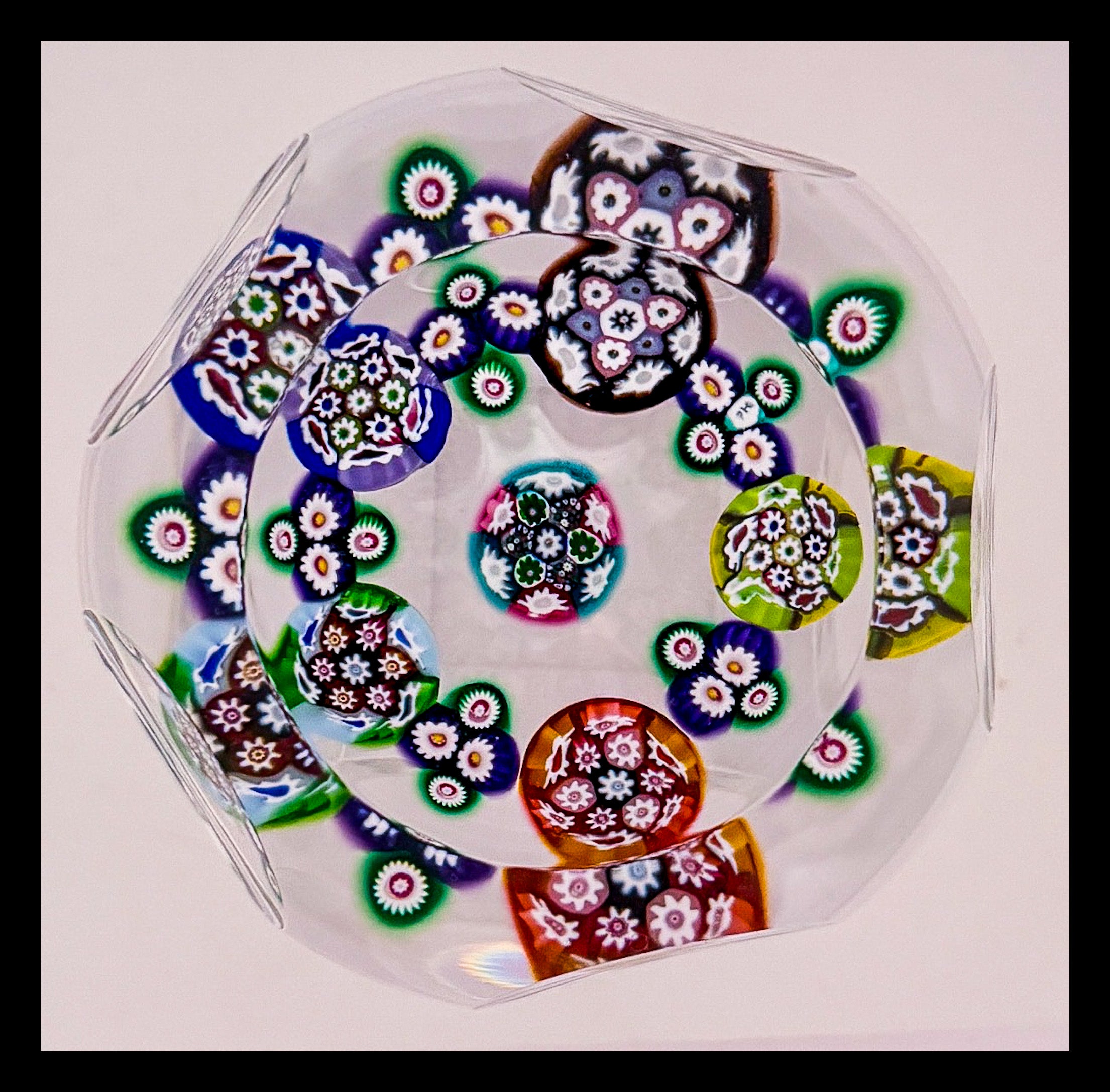 2025 Faceted Complex Cane Garland by Peter Holmes.