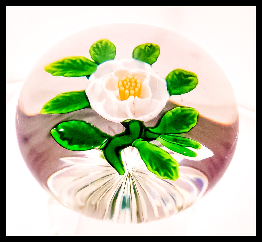 Antique Baccarat Buttercup with bud