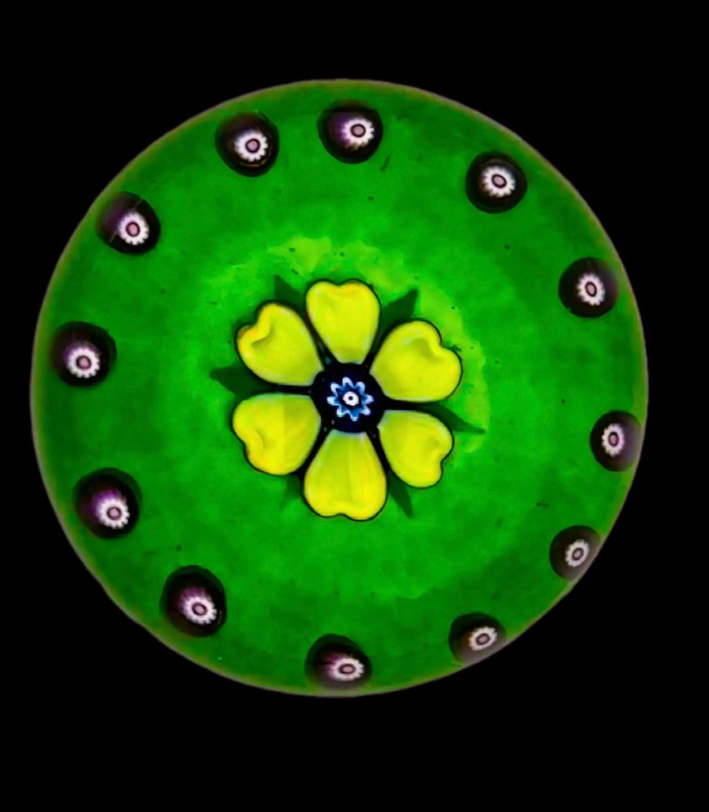 Peter Holmes Yellow Flowerhead/Green Ground