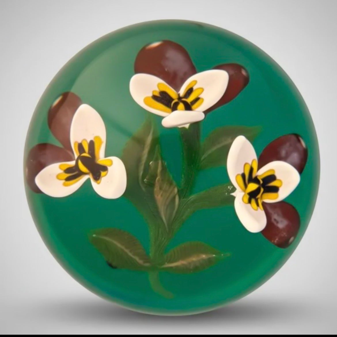 2024 Manson Glass Three Pansies