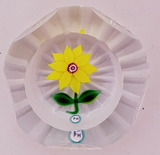 2025 Faceted Yellow Flower by Peter Holmes