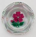 Scottish Borders Art Glass Red Flower by Peter Holmes