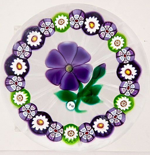2024 Holmes Glass Purple Flower and Cane Garland