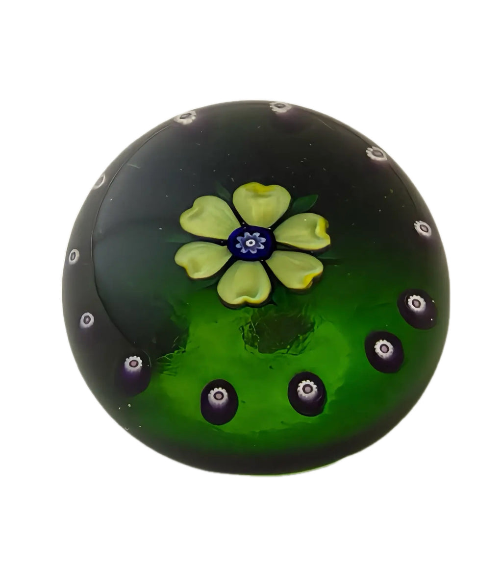 Peter Holmes Yellow Flowerhead/Green Ground