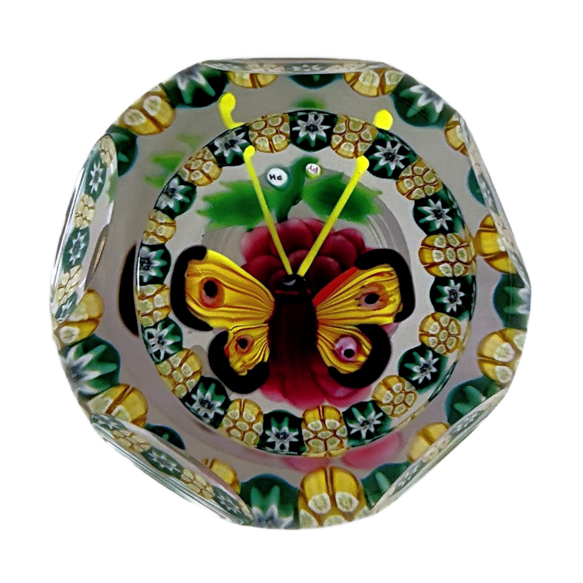 Peter Holmes & Paul Ysart Signature Cane Large Butterfly